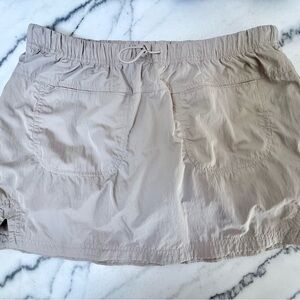 aerie Light Taupe Elastic-Waist Skort